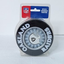 NFL Football Las Vegas Oakland Raiders Favorites Absorbant Coasters Lot of 4