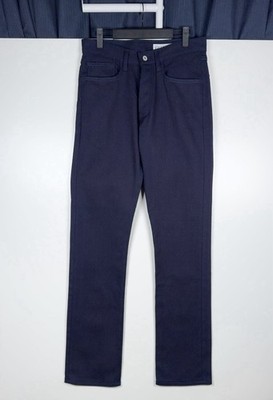 GUSTIN Pants Straight Japan Indigo Blue Thick Basket Weave Men's 32 (Fits 31x34)