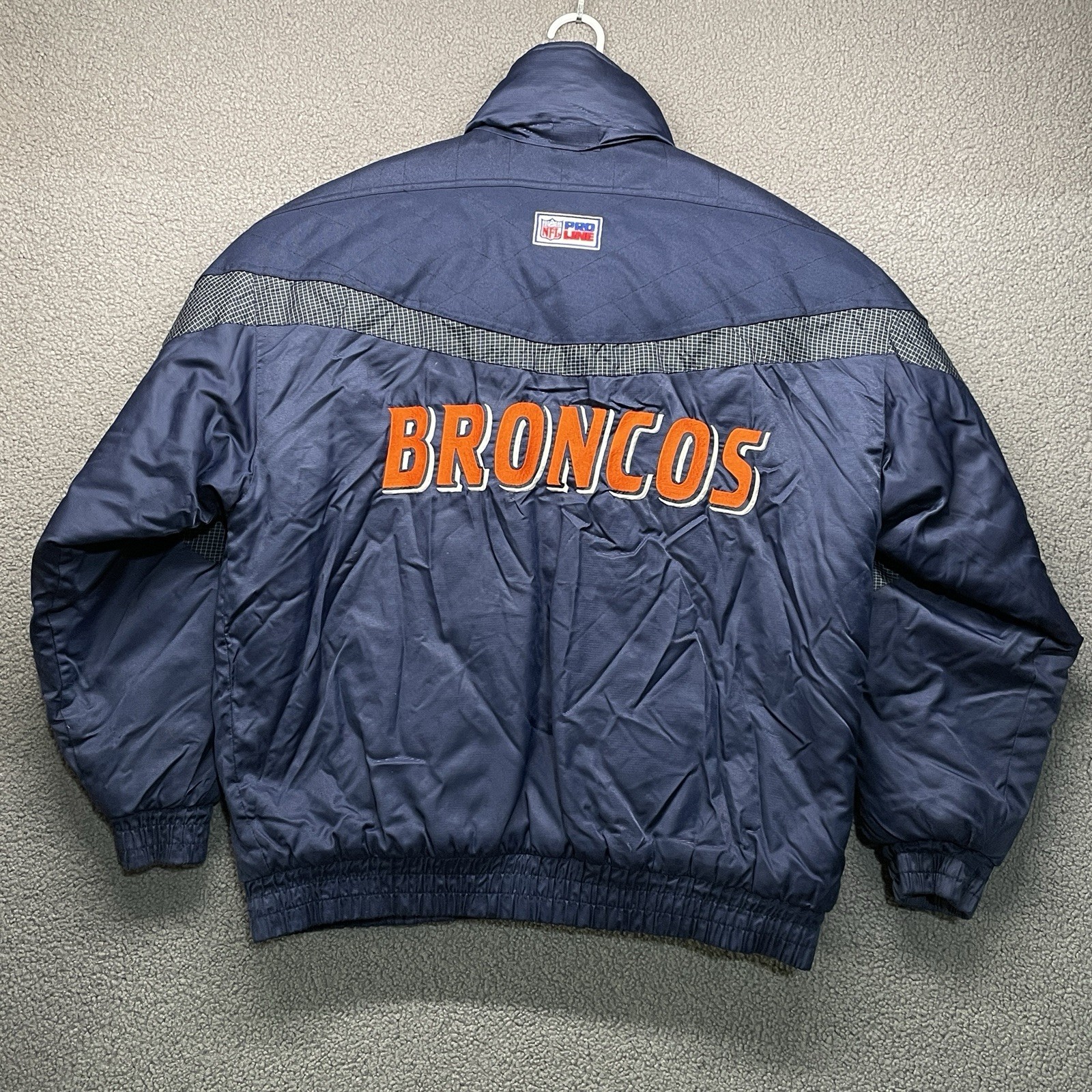 VTG 90's NFL Logo Athletic Pro Line Denver Broncos Jacket Embroidered Mens XL