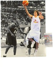 Ricky Rubio signed 16x20 Metallic Photo Spain Basketball