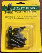 SATELLITE ARCHERY BULLET POINTS 100 GRAINS QTY 12