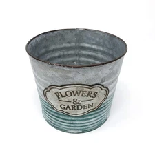 allgala Galvanized Planter Pot Indoor and Outdoor Decoration-6"-HD60074