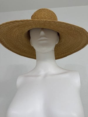 Patricia Underwood Wide Brim Straw Hat in Tan Buy Patricia Underwood Hat, Wide Brim Hat, Tan Hat, Beaver  main image 2