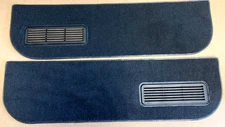 1973 - 1987 Chevy Truck Lower Door Panel Carpet Set of Two LMC Truck 38-2471-BL