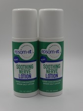 Epsom-It Soothing Epsom Salt Nerve Muscle Roll-on Lotion 3oz NEW 2 Pack