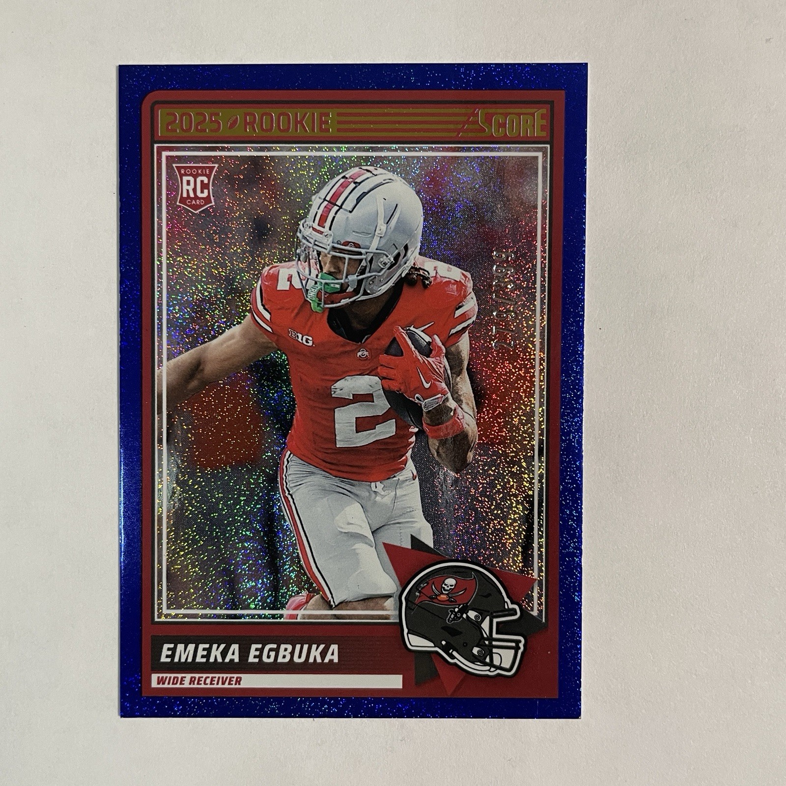 2025 Score - Rookies Emeka Egbuka #2 Blue Dots /399 (RC)