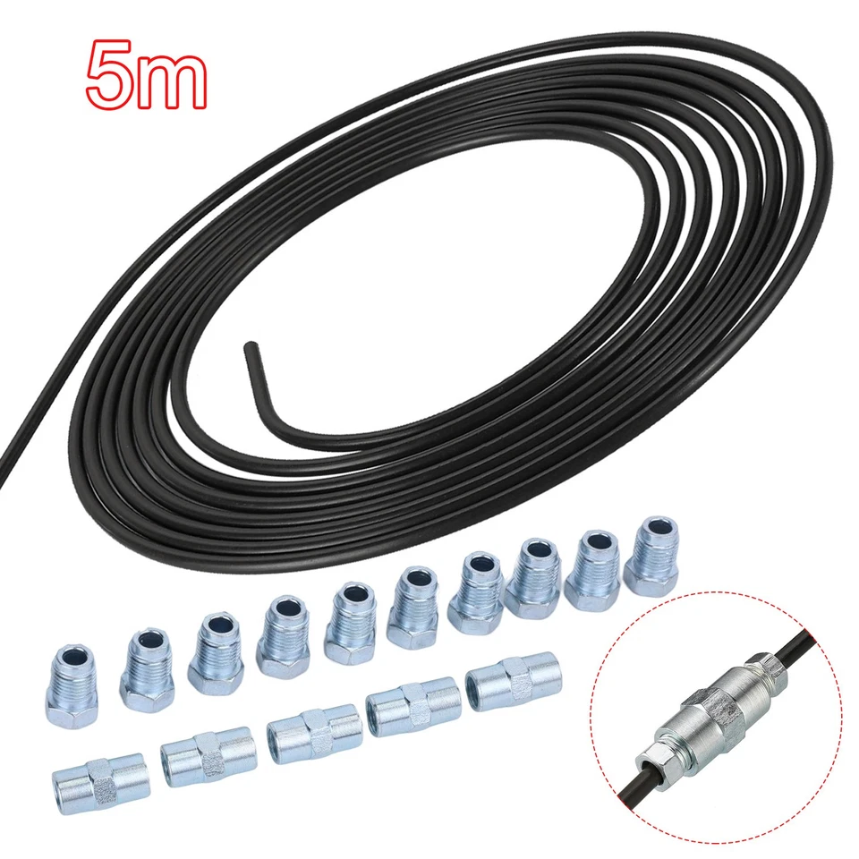 10M Bremsleitung Bremsrohr Stahl Ø 4,75mm + 20 Verschraubungen + 10 Verbinder - Bild 3 von 4