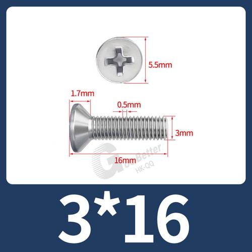 M1 - M10 PHILLIPS COUNTERSUNK MACHINE SCREWS A2 STAINLESS STEEL FLAT HEAD BOLTS - Picture 86 of 247