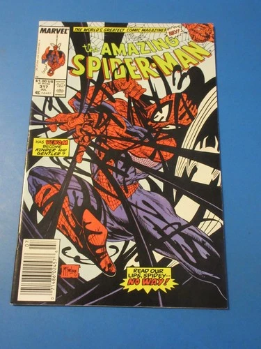 Amazing Spider-man #317 McFarlane 2nd Venom Cover Newsstand VF- Beauty Wow