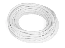 Electric Copper Core Flexible Silicone Wire Cable White 10M 32.8Ft (18AWG 10KV)