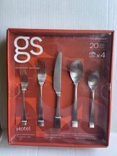Gourmet Settings Hotel 18/10 Stainless Steel 20-piece Flatware Set- Open Box