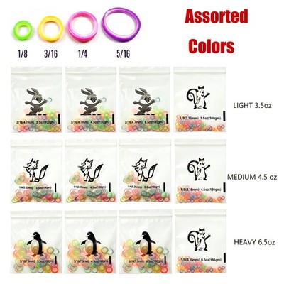 Assorted Colors Latex Elastic Rubber Bands for Orthodontic Dental Braces Teeth