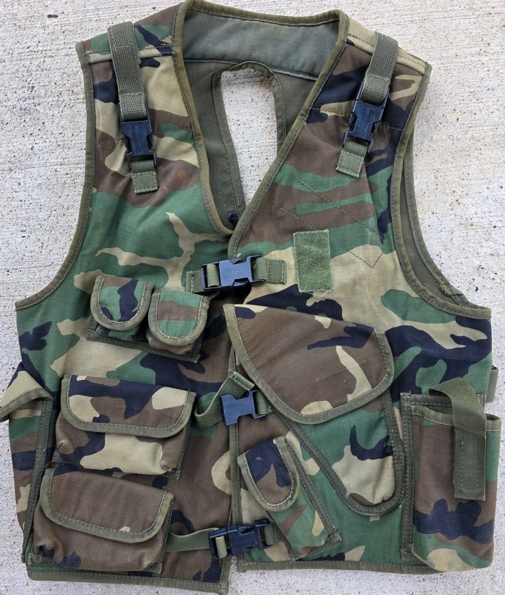 Vintage 1990s USAF Air crew Pilot Survival Vest Large flight Itw