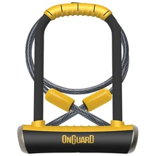 OnGuard Pitbull DT U-Lock w/ Cable, 4.5" x 9" (4' Cbl)