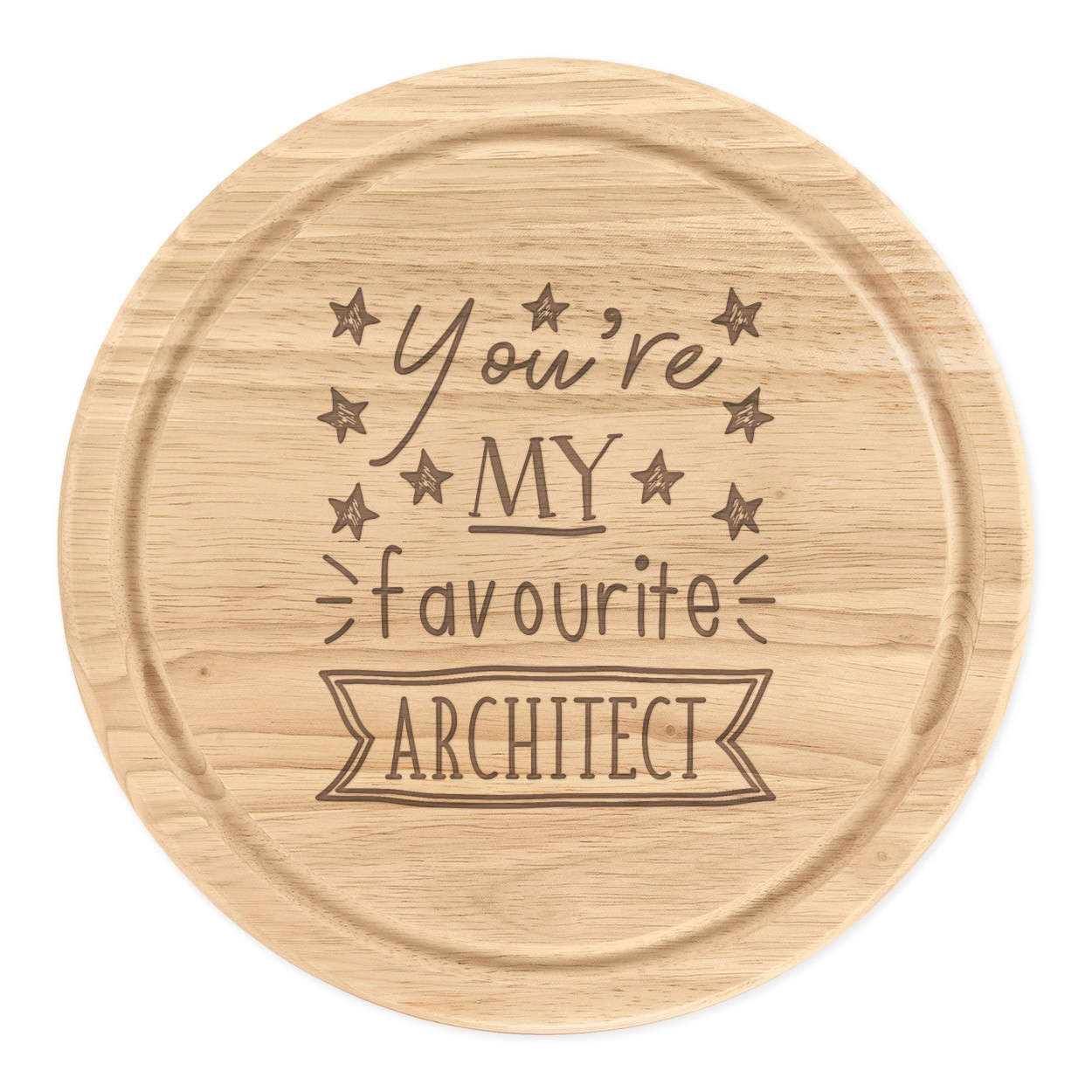 You're My Favourite Architect Round Chopping Cheese Board Funny