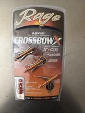 Rage Crossbow X SlipCam 2-Blade 100gr Mechanical Broadheads 2” Cut