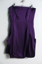 Armani Exchance Vintage y2k Satin Strapless Mini Dress - Purple - Size 8 (f64)