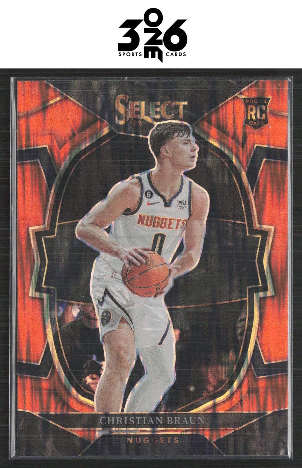 Christian Braun 2022-23 Panini Select Orange Flash Prizms Rookie #85 RC