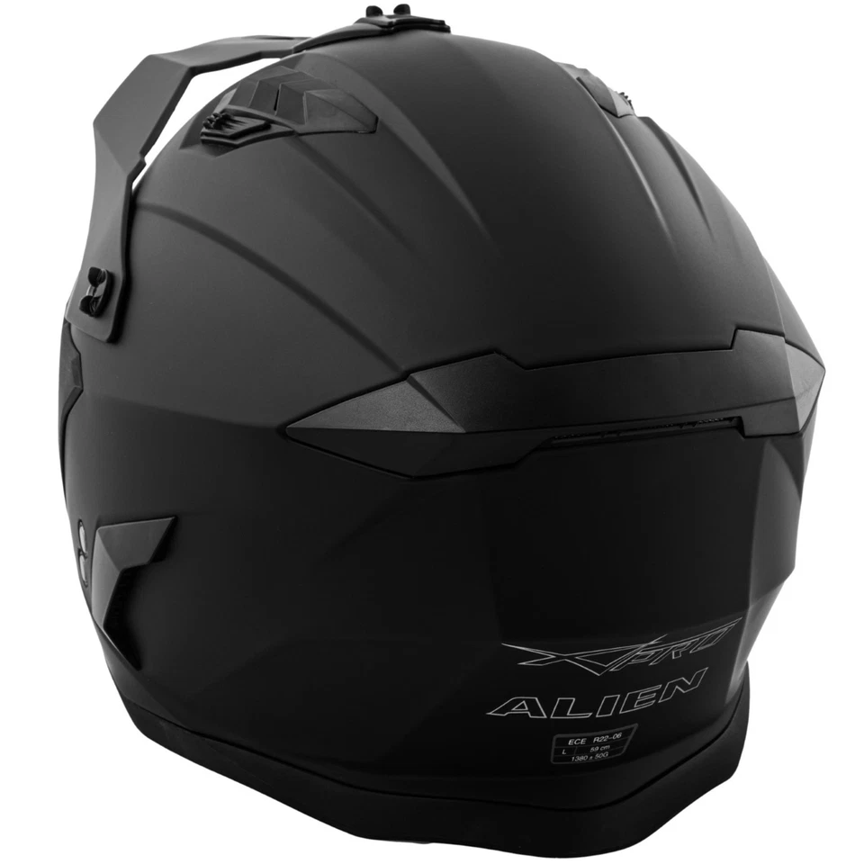 Casque Moto Jet Cafe Racer Homologué ECE 22-06 Scooter Custom Noir Mat - Photo 3/4