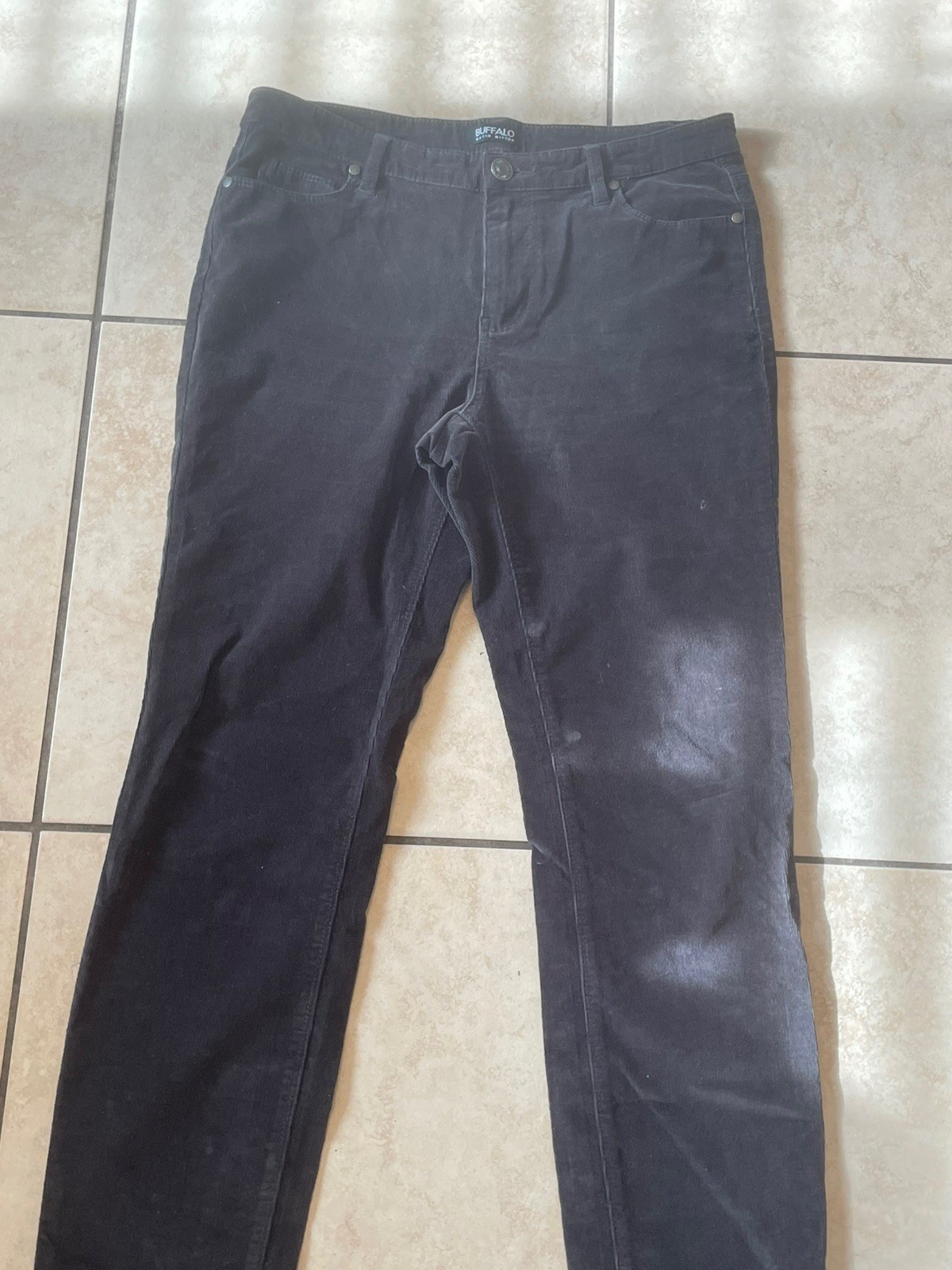 Buffalo David Bitton Corduroy Pants Womens 10/30 Mid Rise Skinny Stretch 30x30