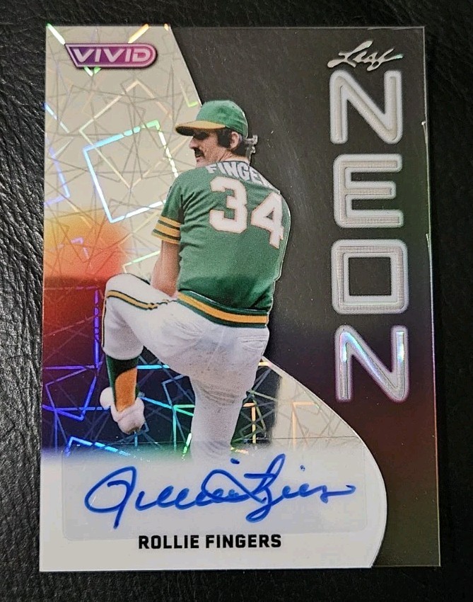 2025 Leaf Vivid Rollie Fingers Neon Auto 1/1