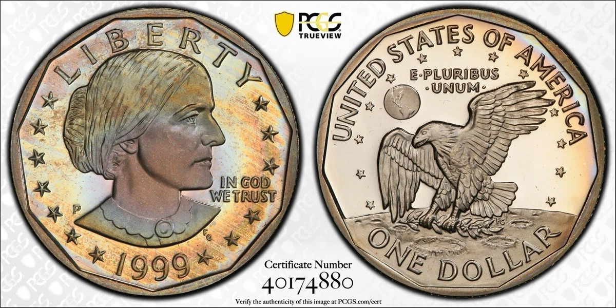 Proof 1999 Susan B Anthony Dollars (1979-1981, 1999) for sale | eBay