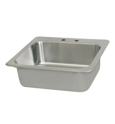 BK Resources 20 x 16 x 8 Deep Drawn 1 Compartment Drop-In Sink w/ Faucet