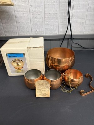 Vintage Coppercraft Guild Copper Kettle Potpourri Set NIB + Used Pieces