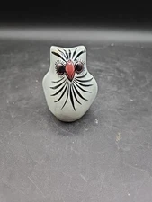 Vtg Tonala Owl Handpainted Mexican Folk Art Southwestern Pottery Birds
