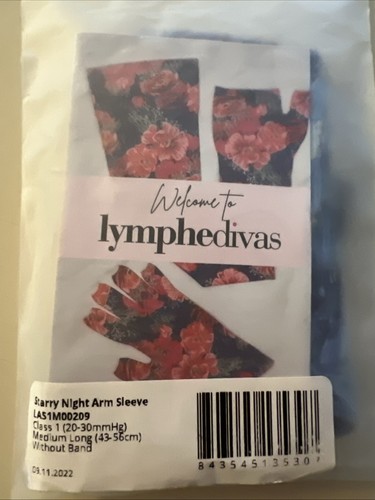 LympheDIVAs Medical Graduated Compression Arm Sleeve for Lymphedema Starry Night - Picture 5 of 6