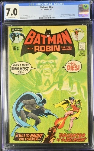 Batman #232 CGC Universal Graded Encased Key Issue