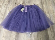 WDPL Women's A Line Short Knee Length Tutu Tulle Prom Party Skirt Purple 4XL