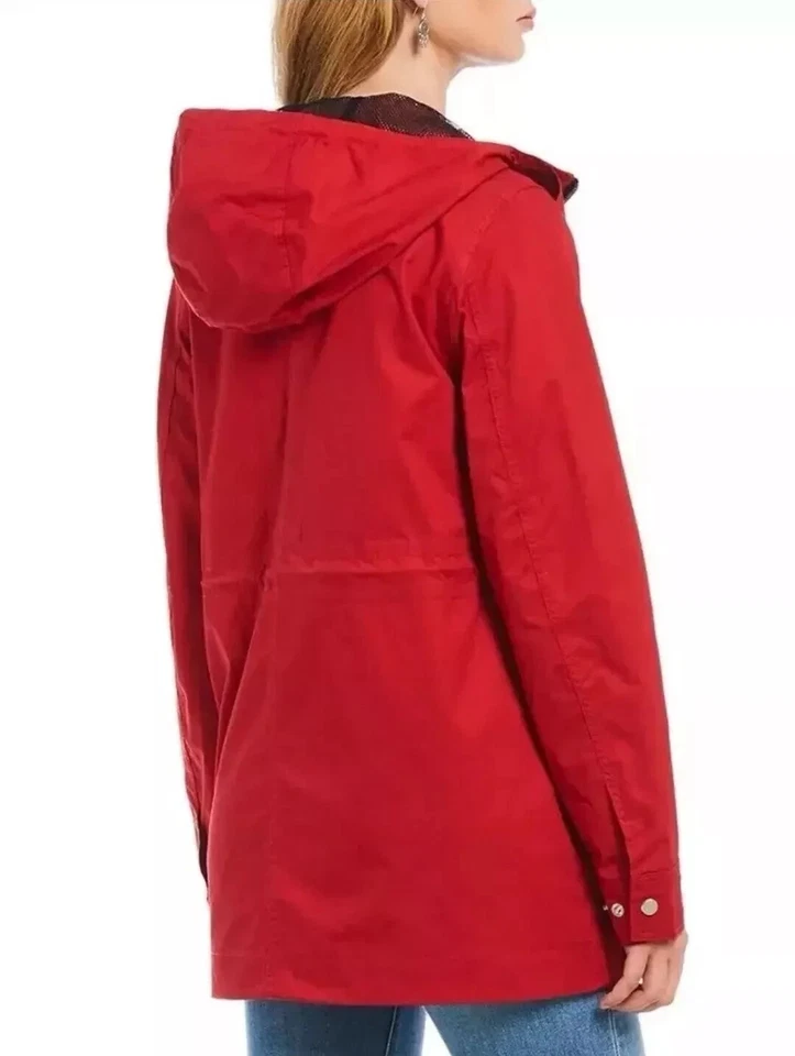 Chaqueta de lluvia Hunter para damas resistente al agua algodón bata VARIEDAD NUEVA Foto 4 de 4