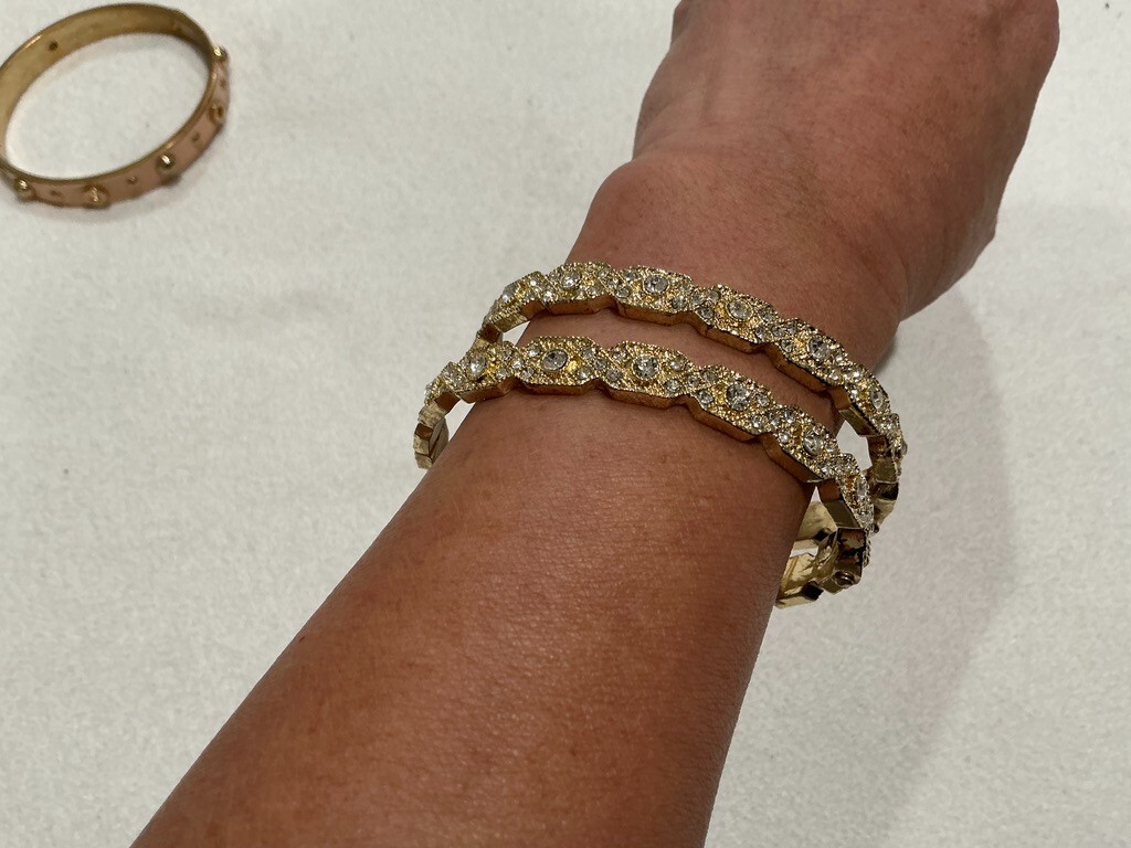 Jewelry bracelets 3 pieces, 1 is Coach, excellent condition