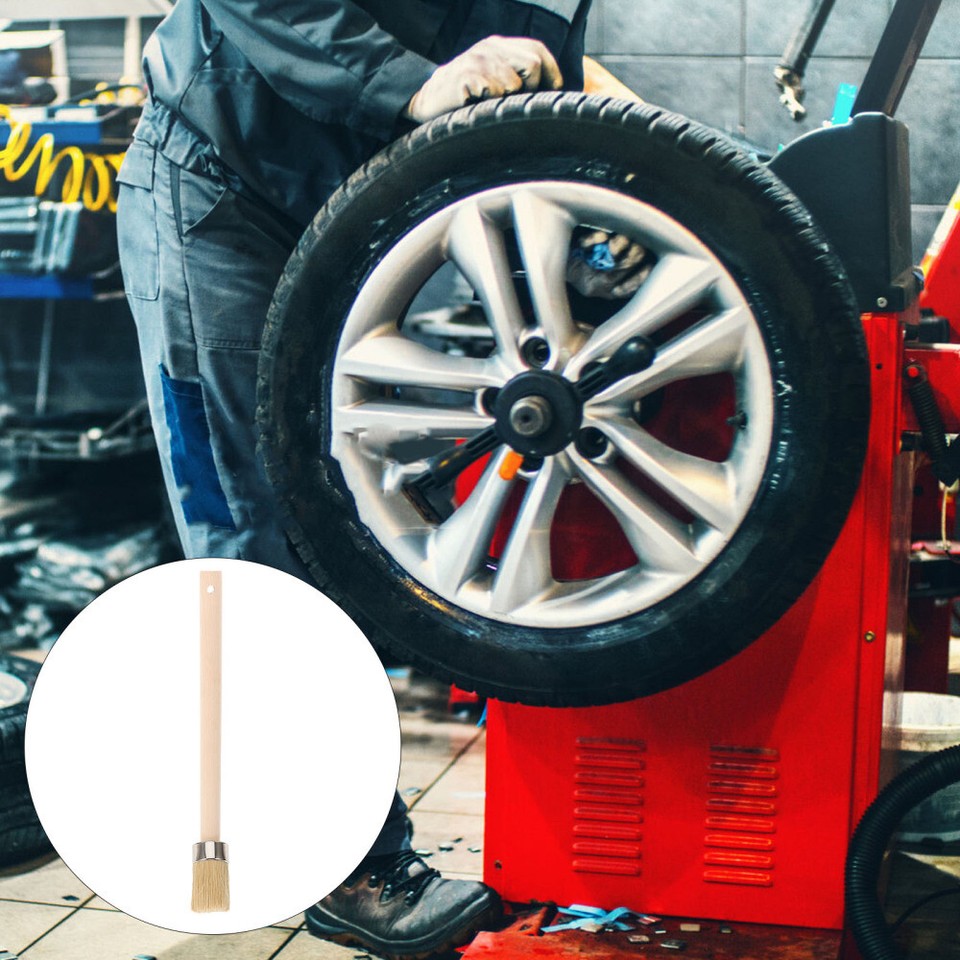 4pcs Striker Brush Tire Grease Brush Applicator Brush Type Repair Tool