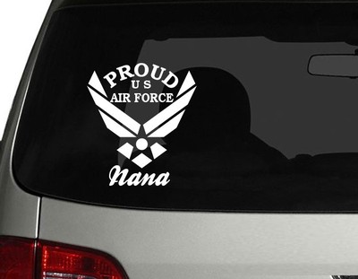 Air force Nana Vinyl Car Decal Sticker 6'' (H) 