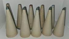 10 Cardboard Cones Vintage Angels Trees Christmas Craft 7" Long Thick Heavy Sew