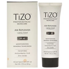 2 Pack Photoceutical AM Replenish SPF 40 - Lightly Tinted by Tizo for Unisex - 1
