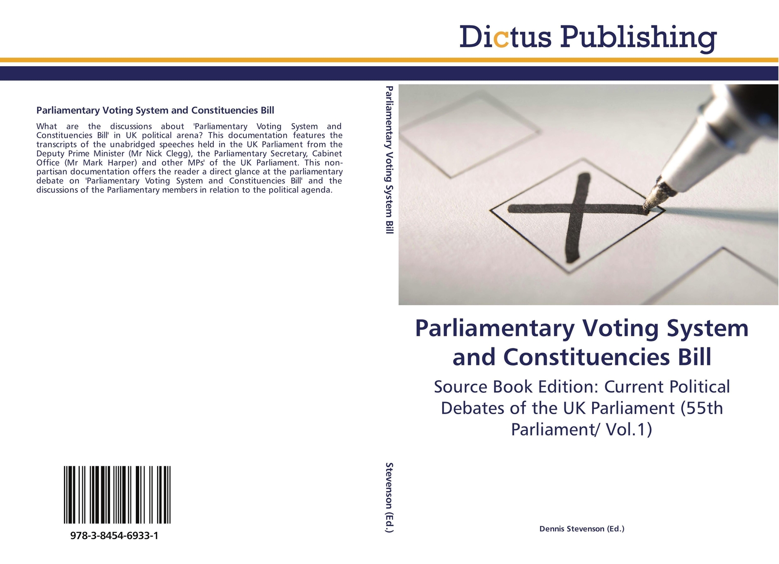 Thumbnail - Parliamentary Voting System And Constituencies Bill | Dennis Stevenson
