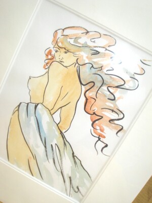 Vlad Pronkin - ungewöhnliches frühes Aquarell handsigniert und datiert 2012