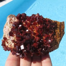 Minerali *** STUPENDA VANADINITE ROSSA su MATRICE Marocco