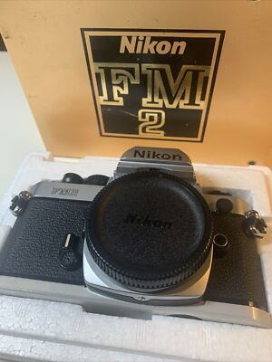 Nikonfm2 Fm2N 35Mm Film Camera In Black /S ilver/Box | eBay