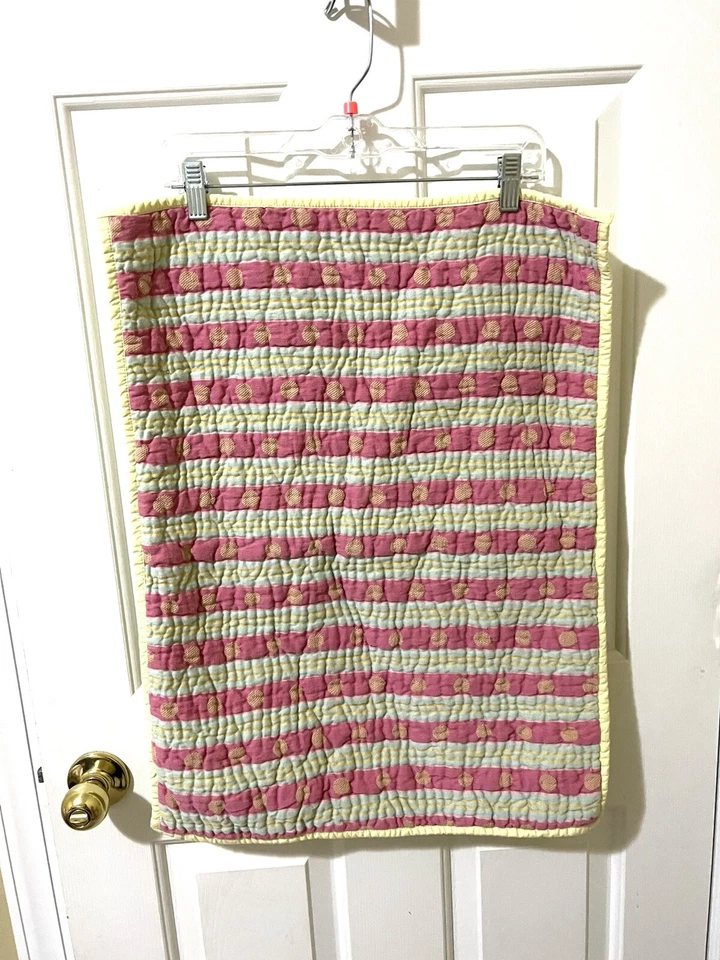 Pine Cone Hill Williamsburg Cotton Striped Pink Blue Yellow Pillow Case Sham  Foto 2 de 4