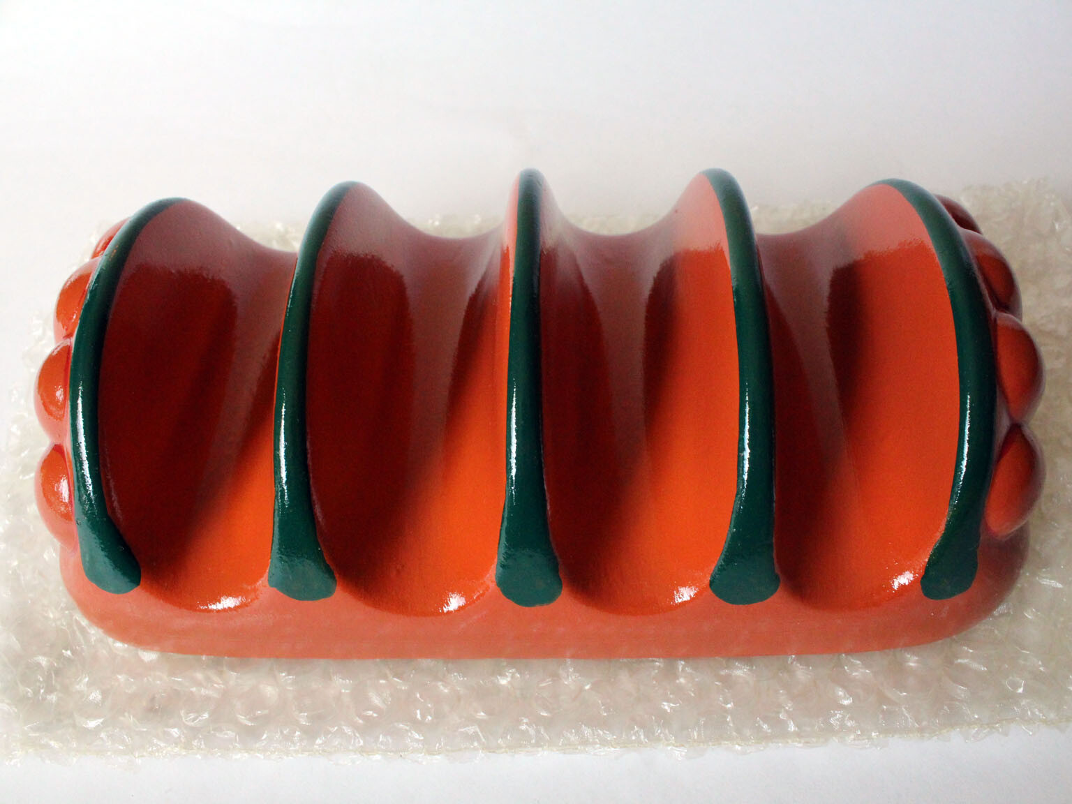 Terra Cotta Taco Shell Holder Holds 4 Painted Glazed Ceramic Giftco Inc ...