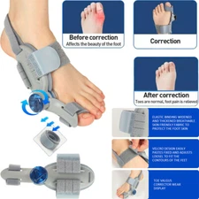 Bunion Fix Toe Valgus Corrector Adjustable Orthosis Splints Women Men | US STOCK