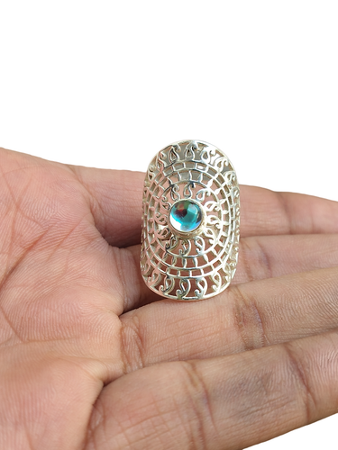 Bague Or Large Ajourée - | Bijouterie En Ligne - Bague Plaqué Or