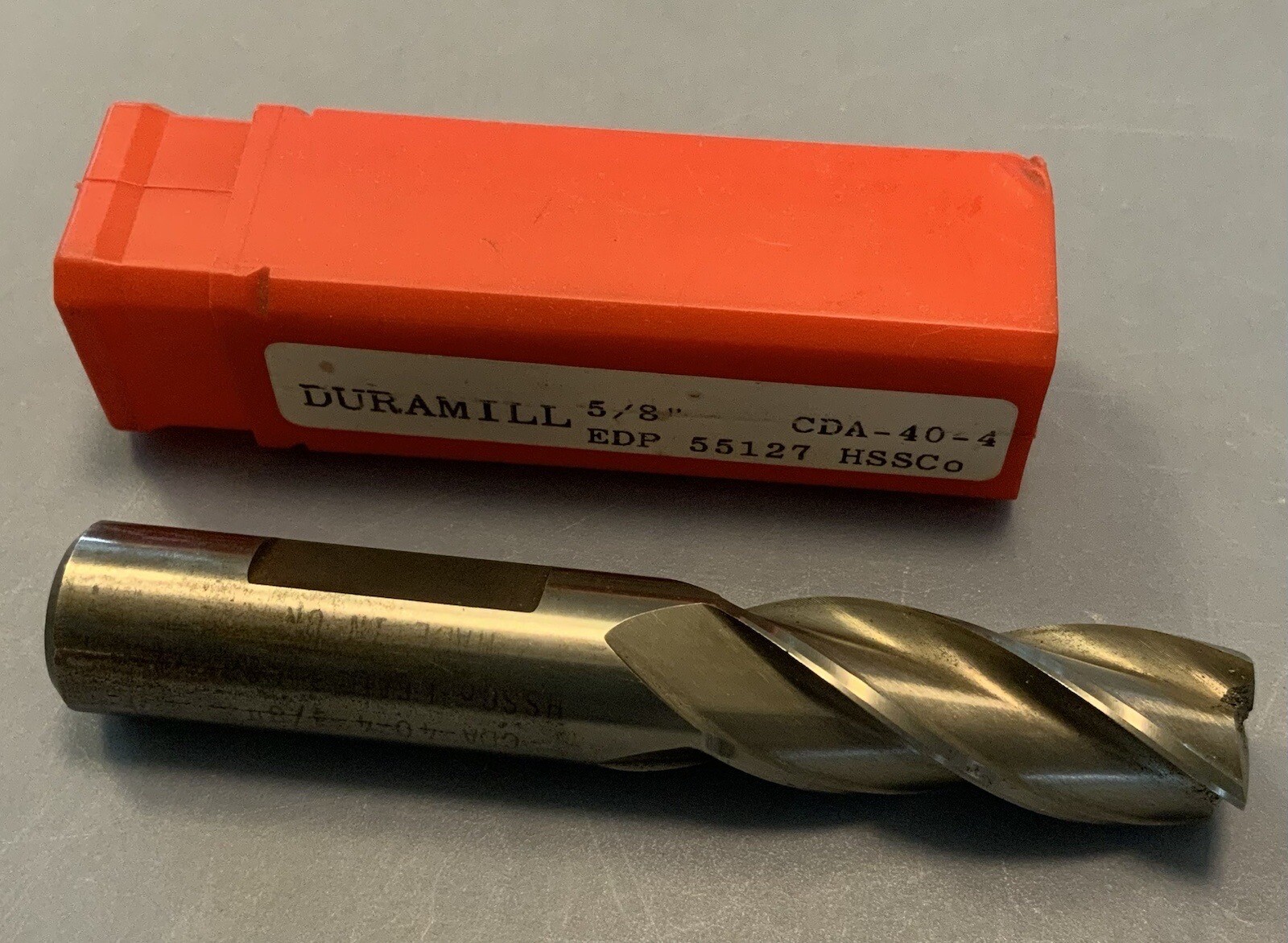 Machinists DuraMill 5/8" 4 Flute End Mill EDP 55127 CDS404 T90947 NOS