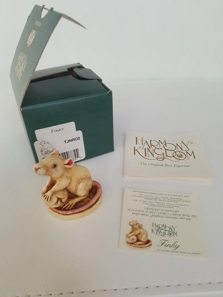 Harmony Kingdom FINKY Mouse NetsUKe Treasure Jest  New Old Stock NIB Ltd