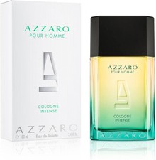 AZZARO COLOGNE INTENSE FOR MEN-EDC-SPRAY-3.4 OZ-100 ML-AUTHENTIC-MADE IN FRANCE