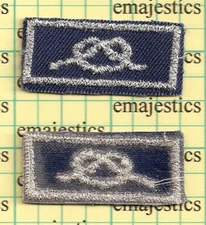 BSA DISTRICT AWARD OF MERIT SQUARE KNOT MINT PATCH CLEAR PLASTIC BACK